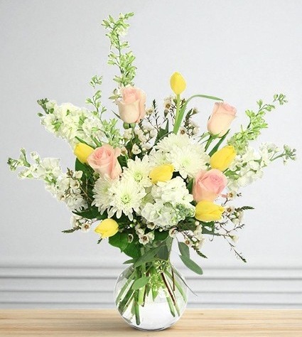Pastel Meadow Vase Arrangement 