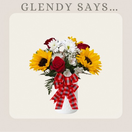 GLENDY SAYS Hobnail Vase