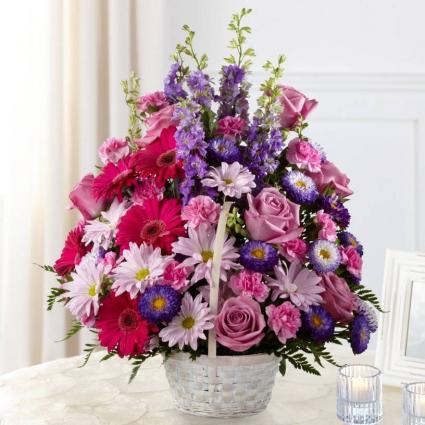 PASTEL PEACE BASKET sympathy