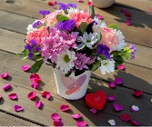 Pretty N Pink  Roses, carnations and more