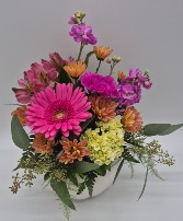Pastel Pumpkin  Floral Bouquet