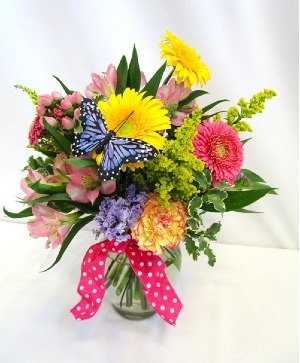 PASTEL PUNCH FRESH FLOWERS VASED