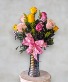 Pastel Rose Dozen Vase Arrangement