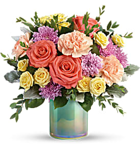 Pastel Shimmer Bouquet T19E305 vase arrangement
