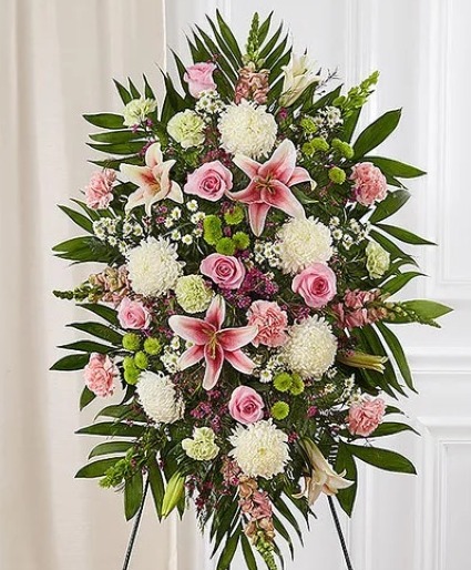 Pastel Sympathy Standing Spray sympathy 