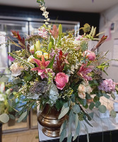 Pastel Urn Arrangement 