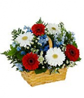 Patriot Basket Floral Arrangement