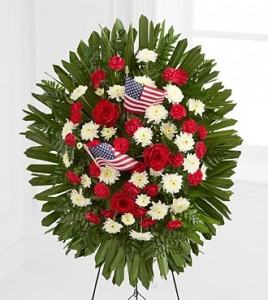 Patriot Sympathy Spray in Fair Lawn, NJ | Dietch's Florist Patriot Sympathy Spray in Fair Lawn, NJ | Dietch's Florist