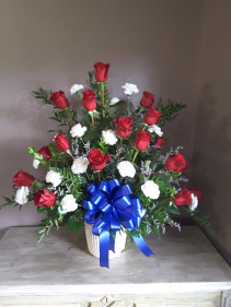 Patriot tribute Funeral flowers