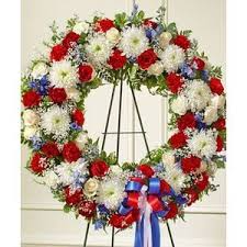 Patriot Wreath Floral Arrangement in Lexington, NC | RAE'S NORTH POINT FLORIST INC.