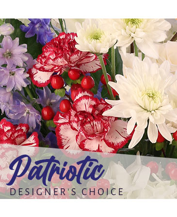 Patriotic Arrangement Designer's Choice in Hillsboro, OR | FLOWERS BY BURKHARDT'S