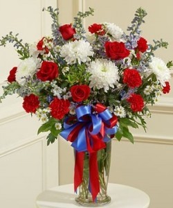 Patriotic arrangement Vased