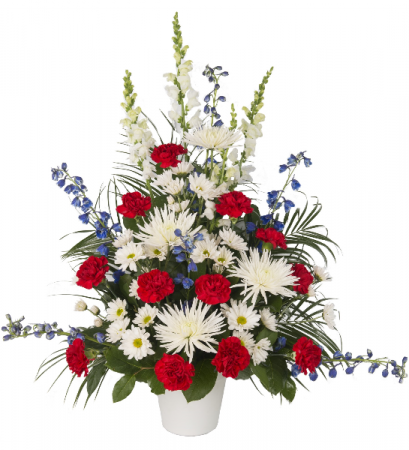 Patriotic Basket Funeral Basket