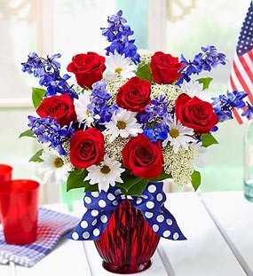 Patriotic Bouquet Fresh Flowers