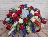 Patriotic  Casket Spray