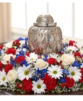Patriotic Embrace  Cremation Funeral Flowers 