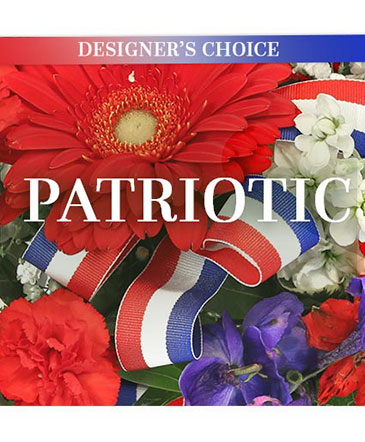 Patriotic Florals Designer's Choice in Brighton, ON | Brighton Backyard Blooms