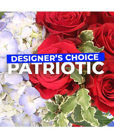 Patriotic Flowers Designer's Choice in Saint Johnsbury, VT | ALL ABOUT FLOWERS