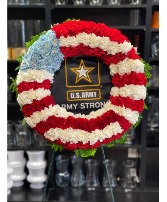 Patriotic Funeral Wreath Sympathy
