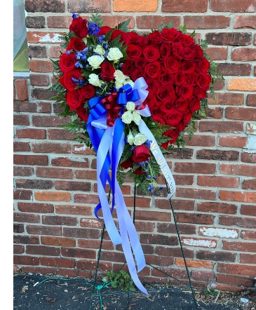 Patriotic Heart Standing Heart  in Glen Burnie, MD | FORGET ME NOT FLOWERS AND GIFTS