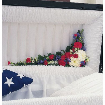 Patriotic Lid Piece Inside Casket Lid Adornment