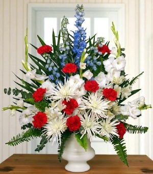 PATRIOTIC MEMORIAL Funeral Flowers