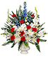 PATRIOTIC MEMORIAL  Funeral Flowers