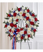 Patriotic Memorial  Standing Wreath