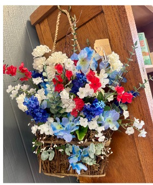 Patriotic Pride Hanging Silk Arrangement 