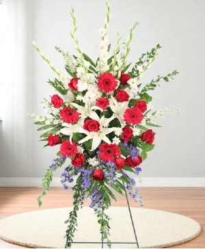 Patriotic Salute Standing Spray