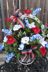 Patriotic SILK Basket 