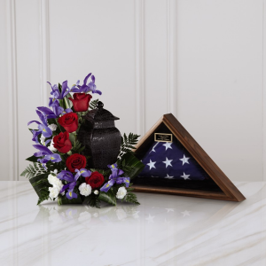 Patriotic Tribute Arragement Urn Tribute in Las Vegas, NV | Blooming Memory Patriotic Tribute Arragement Urn Tribute in Las Vegas, NV | Blooming Memory