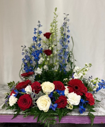Patriotic Urn Display Urn Display in Winter Park, FL | APPLEBLOSSOM FLORIST & GIFTS