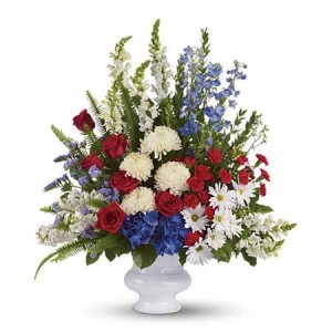 Patriotic Urn