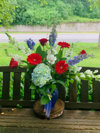 Patriotic  Vase Arrangement
