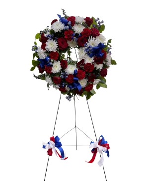 Patriotic Wreath Funeral Wreath