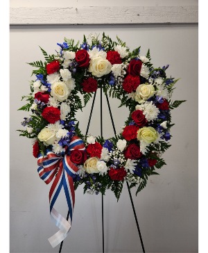Patriotic Wreath Sympathy