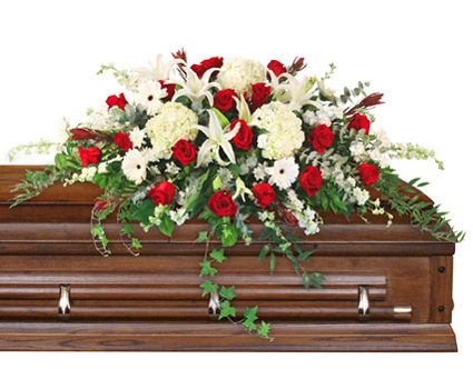 Peace Always Casket Spray Flower Bouquet