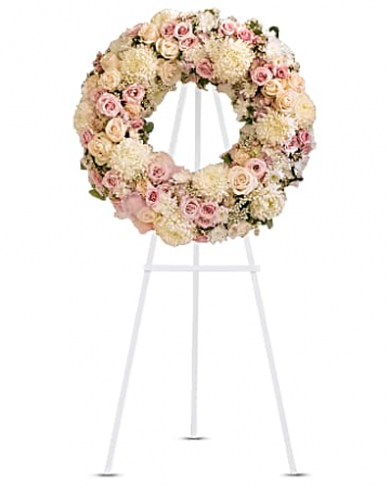 Peace Eternal Wreath  in Granger, IN | Yellow Rose Florist And Flower Basket