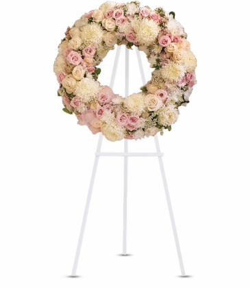 Peace Eternal Wreath Standing Easel in Rossville, GA | Ensign The Florist