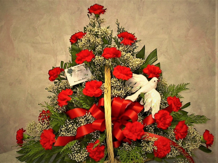 Peace funeral arrangement