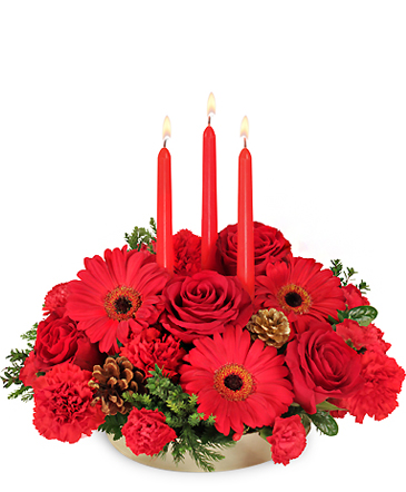 Peace ~ Joy ~ Noel Holiday Centerpiece in Clovis, NM | Strickland's Floral & Gifts