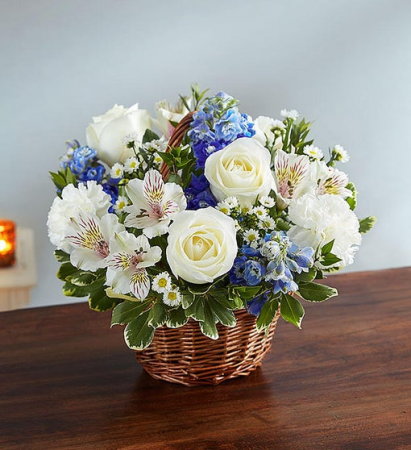Peace, Prayers, and Blessings- Blue and White