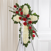 Peace & Prayers Standing Cross- Red & White Item #91195