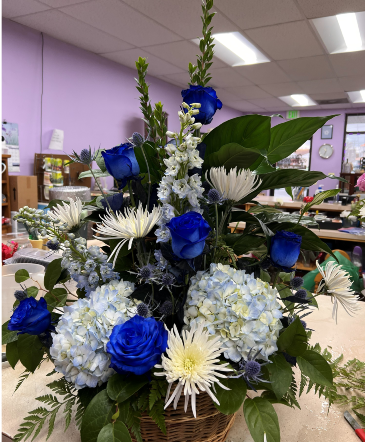 Peace Sympathy Basket Funeral Flowers  in White Plains, MD | CREATIVE EXPRESSIONS FLORIST