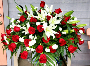 Peaceful and Loving Thoughts Casket Piece