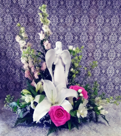 Peaceful Angel Floral Design