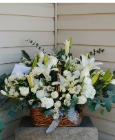 Peaceful Basket Sympathy Arrangement 