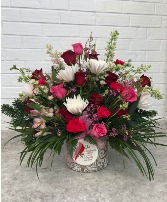 Peaceful Cardinal Floral Arrangement