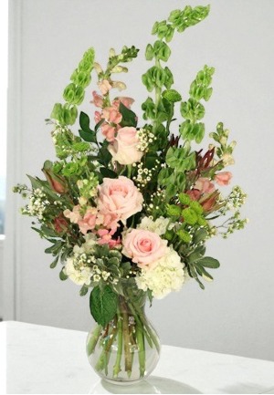 Peaceful Greens Flower Arrangement